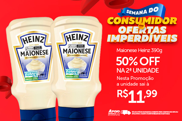 Maionese Heinz 09 até 15/03